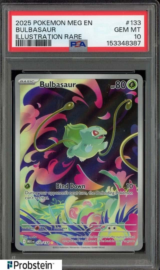 2025 Pokemon MEG EN Illustration Rare #133 Bulbasaur PSA 10 GEM MINT