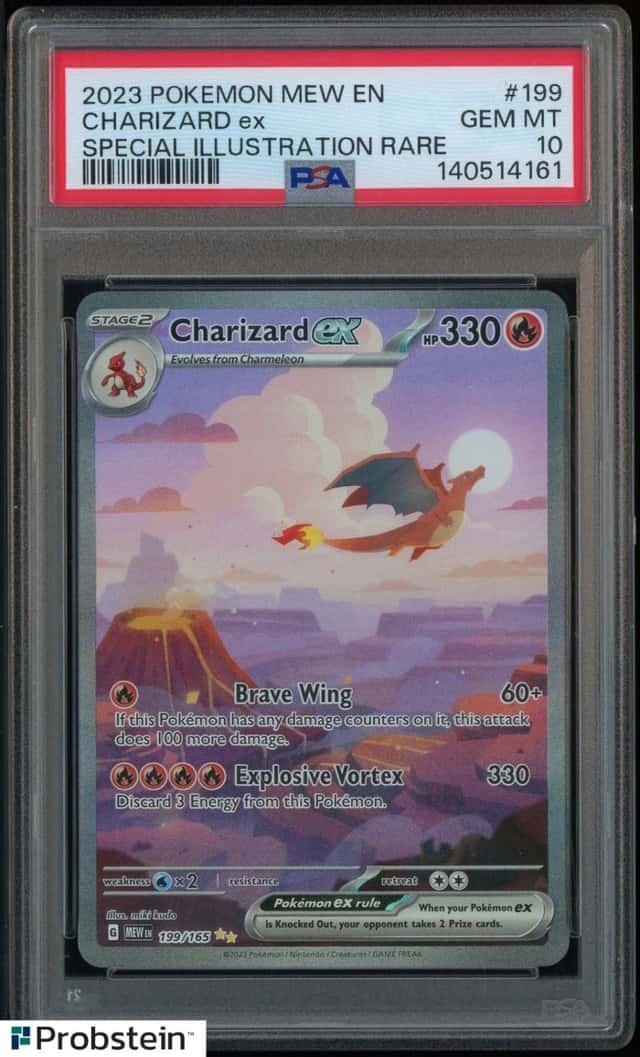 2023 POKEMON MEW EN-151 #199 CHARIZARD EX SPECIAL ILLUSTRATION RARE PSA 10