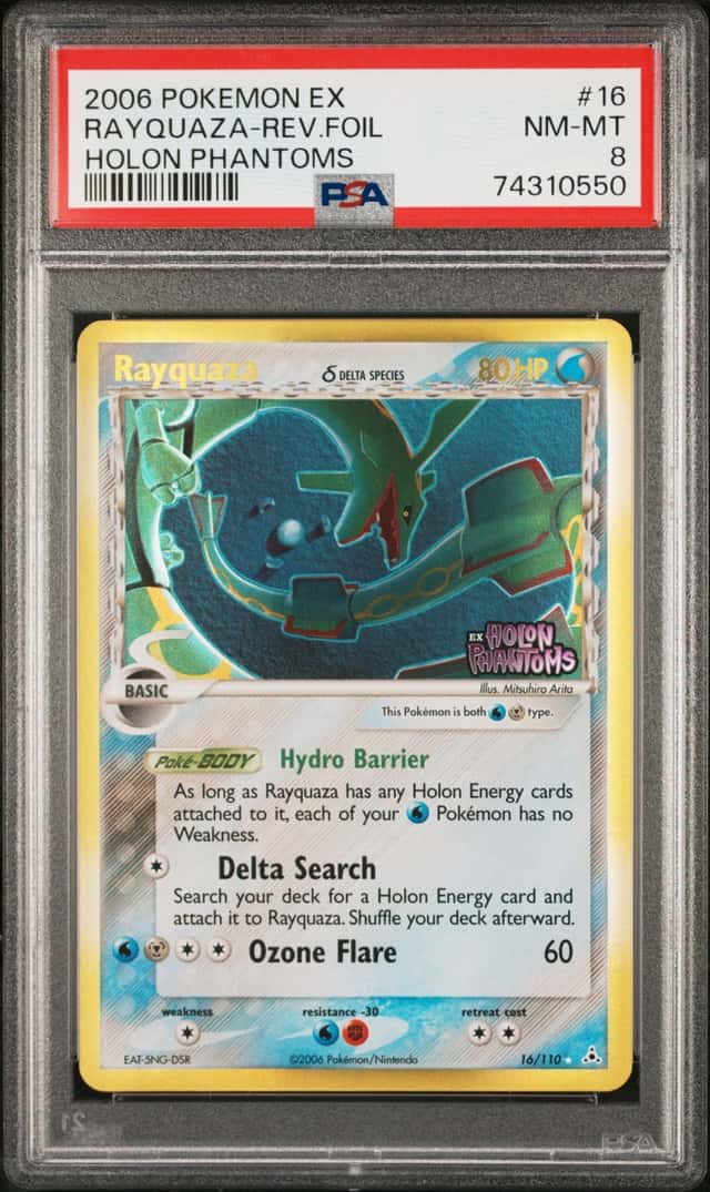 2006 Pokemon Ex Holon Phantoms Reverse Foil Rayquaza #16