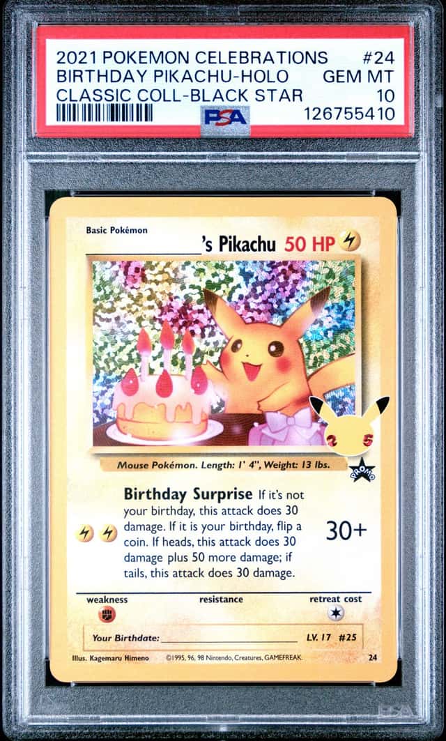 _____'s Pikachu STAMP [25th Anniversary] TEXTURED CONFETTI HOLO