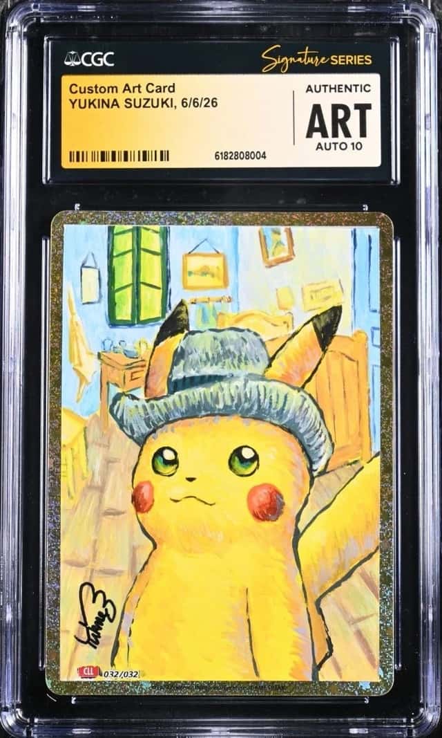 Pokemon Custom Art Card 6/6/2026 Yukina Suzuki Signed CGC ART AUTO AUTHENTIC