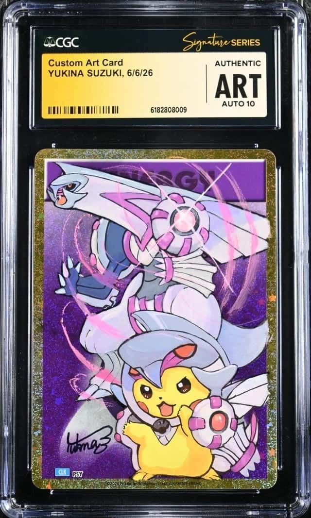 Pokemon Custom Art Card 6/6/2026 Yukina Suzuki Signed CGC ART AUTO AUTHENTIC