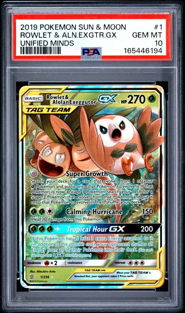 Rowlet & Alolan Exeggutor GX