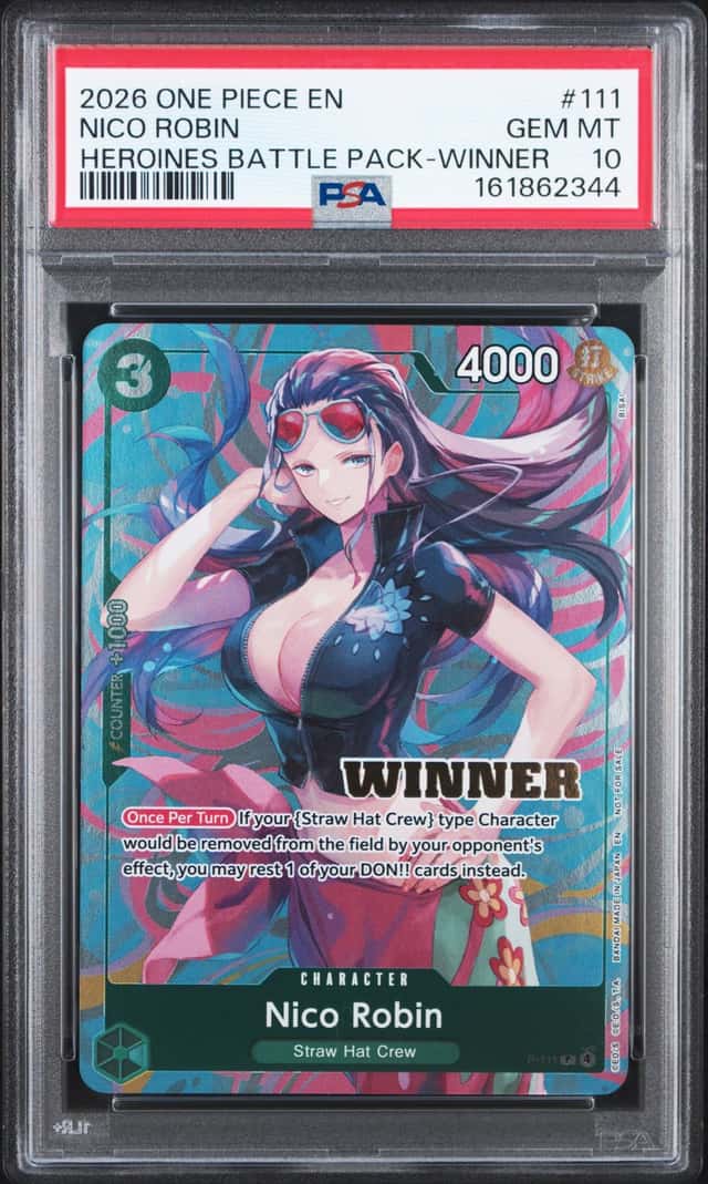2026 One Piece Tournament Promo Heroines Battle Pack Winner Nico Robin #P-111