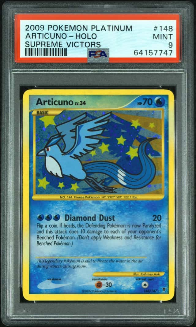 2009 Pokemon Platinum Supreme Victors Holo Articuno #148 PSA 9 MINT