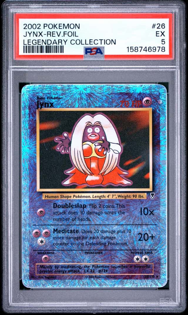 PSA 5 Jynx Reverse Foil Legendary Collection #26 Pokémon Legendary Collection 02