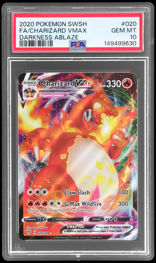 2020 Pokemon Sword and Shield Darkness Ablaze Charizard Vmax #020