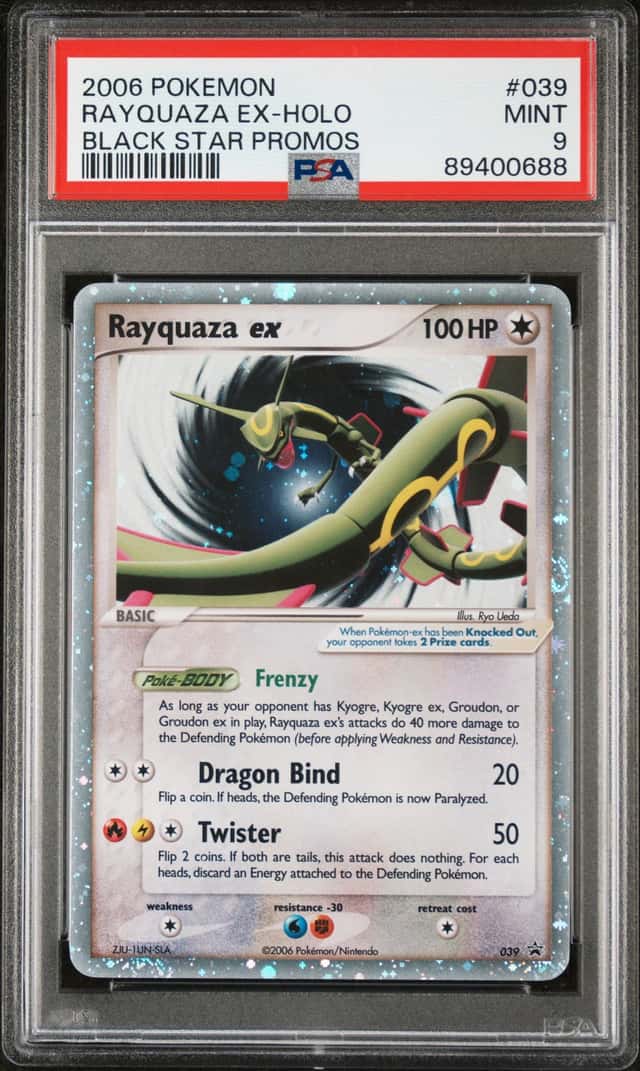 2006 Pokemon Black Star Promos #039 Rayquaza Ex - Holo PSA 9 MINT
