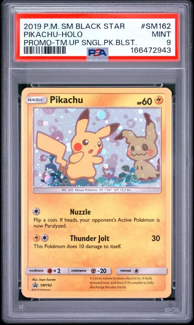 2019 POKEMON SM BLACK STAR PROMO TEAM UP SINGLE PACK BLISTERS PIKACHU-HOLO PSA 9