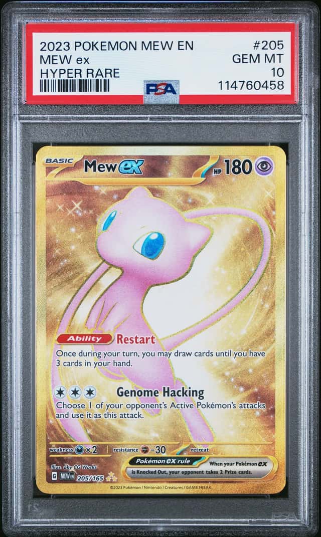 2023 Pokemon SV 151 Mew ex Hyper Rare #205/165 PSA 10 GEM MINT