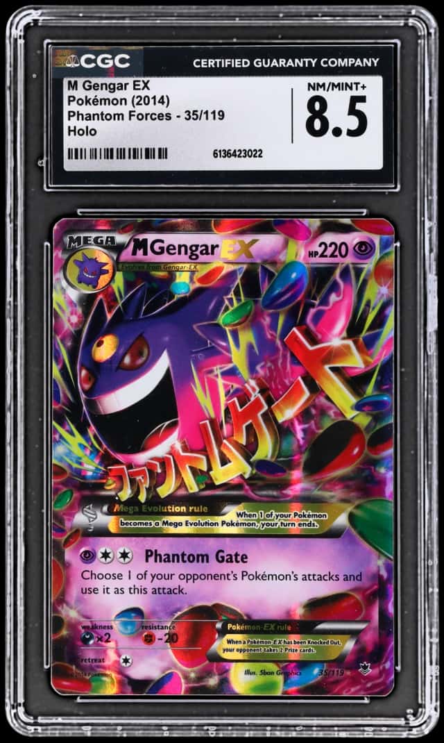 2014 Pokemon XY Phantom Forces M Gengar Ex #35