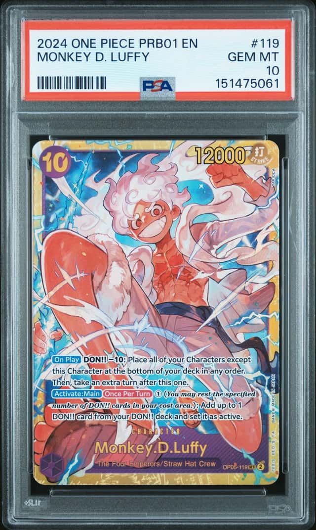 Monkey.D.Luffy OP05-119 Awakening of the New Era Foil PSA 10