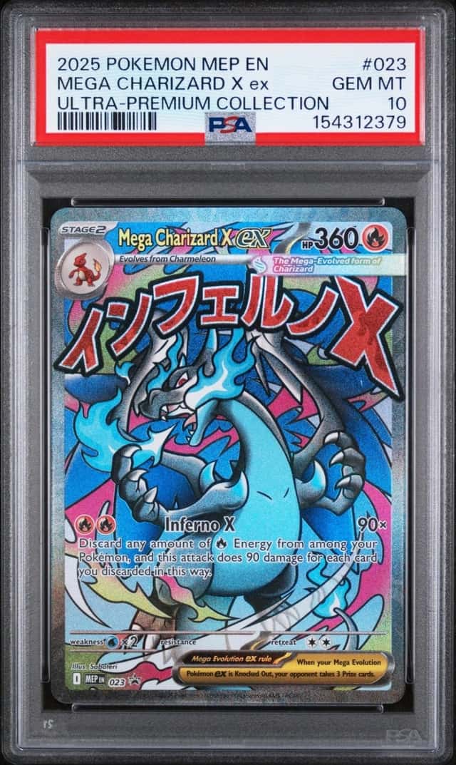 2025 POKEMON MEP EN-ME ULTRA-PREMIUM COLLECTION #023 MEGA CHARIZARD X EX PSA 10