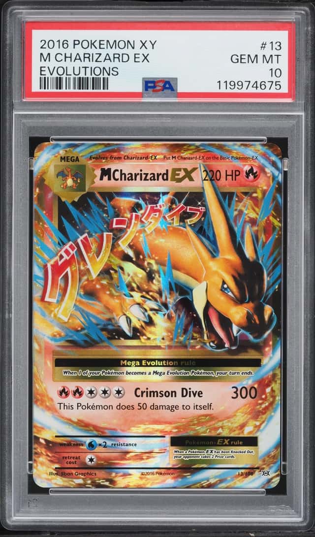2016 Pokemon XY Evolutions Holo M Charizard EX #13 PSA 10 GEM MINT