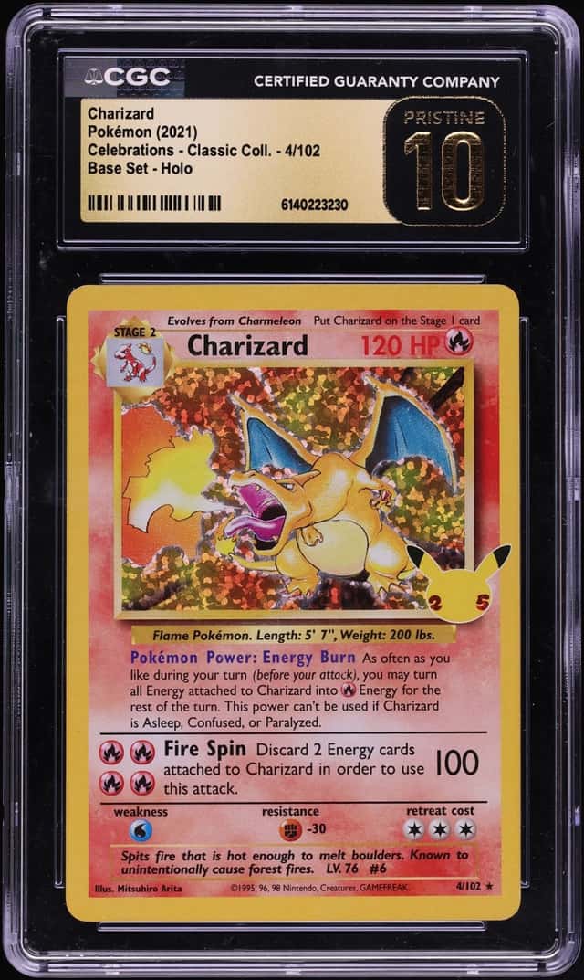 2021 Pokemon Sword & Shield Celebrations Classic Collection Holo Charizard #4 CGC 10 PRISTINE