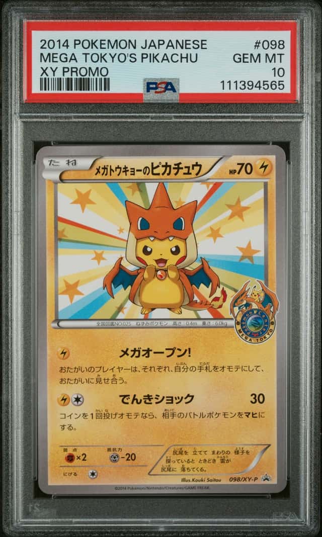 Pokemon XY Promos JP - XY-P Mega Tokyo's Pikachu #098/XY-P PSA 10 GEM MINT