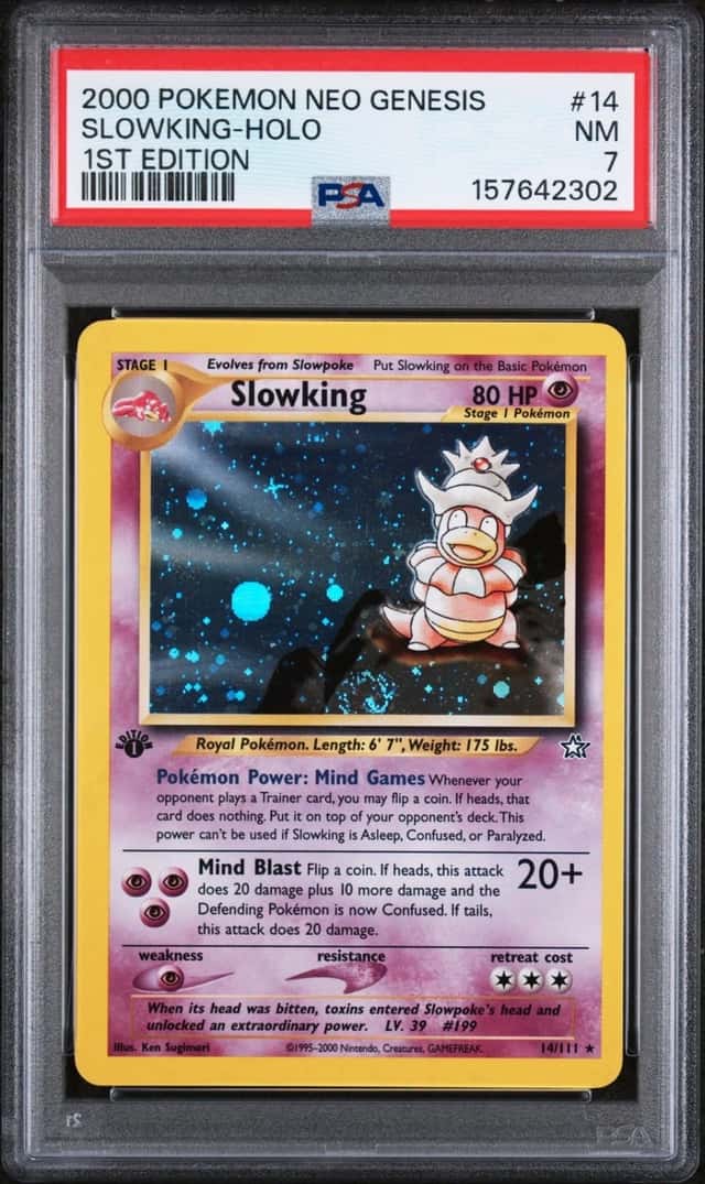 Pokemon Slowking Holo Neo Genesis 1st Edition 14/111 PSA 7
