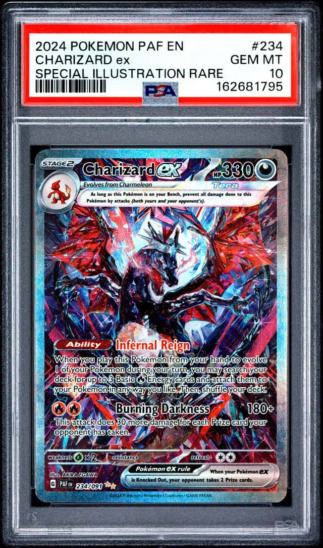 2024 POKEMON PAF EN-PALDEAN FATES SPECIAL ILLUSTRATION RARE CHARIZARD EX PSA 10