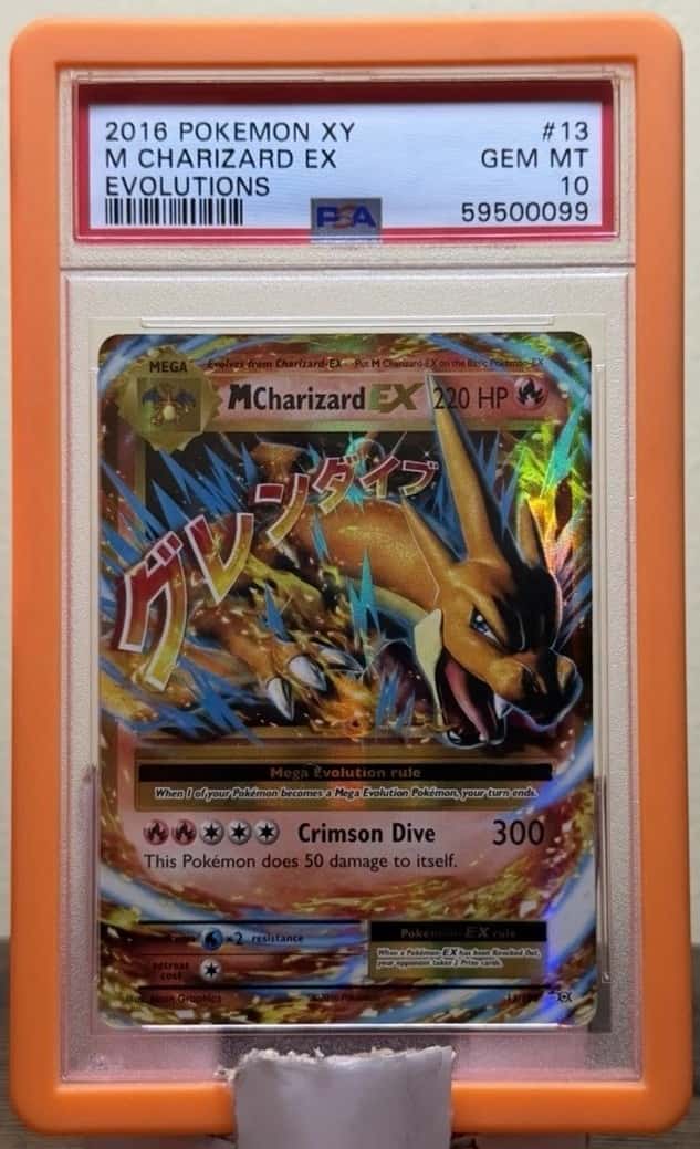 💎🔥M Charizard EX PSA 10 2016 Pokemon Evolutions 13/108 Holo Full Art🔥💎