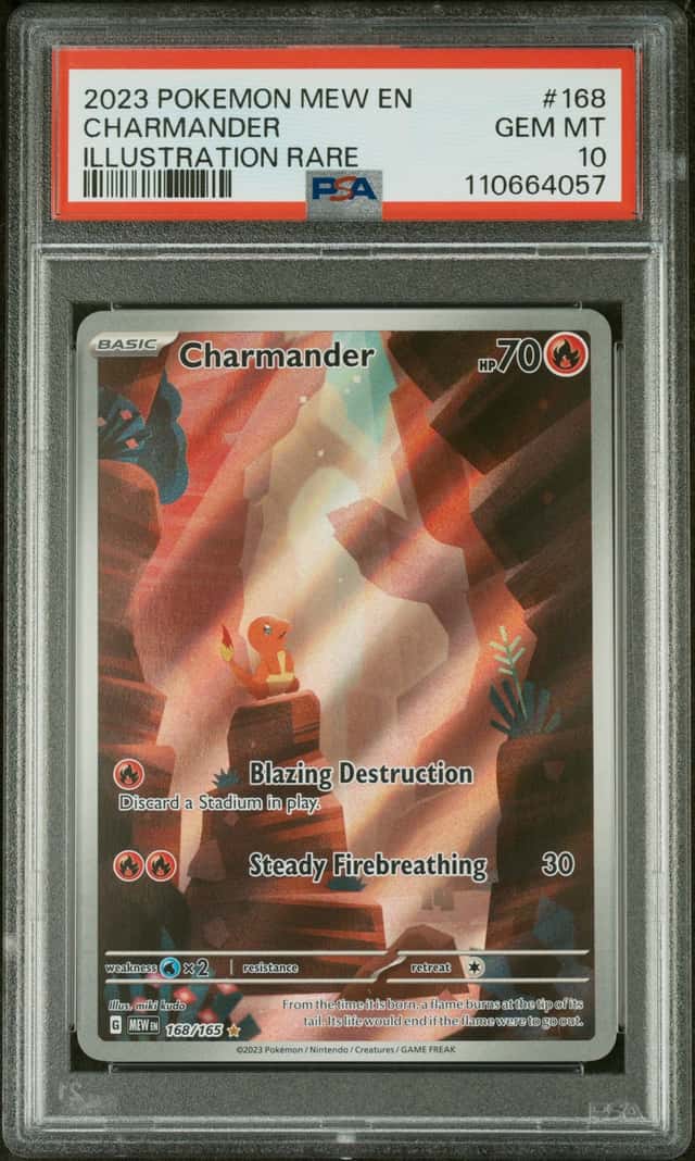 2023 Pokemon EN Charmander #168 Illustration Rare PSA 10 Gem Mint