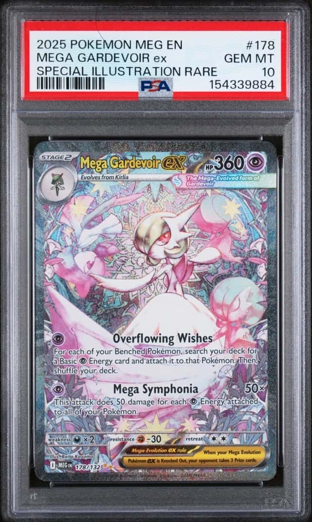 2025 POKEMON MEGA EVOLUTION SPECIAL ILLUSTRATION RARE MEGA GARDEVOIR EX PSA 10