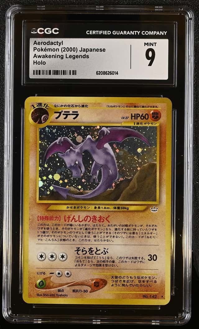 Pokemon Aerodactyl Neo Awakening Legends Holo Japanese CGC 9 Mint