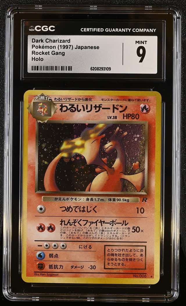 DARK CHARIZARD 1997 POKEMON ROCKET GANG 006 RARE HOLO CGC 9 Q7285