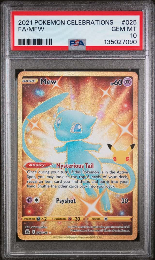 2021 Pokemon SWSH Celebrations Mew #025/025 PSA 10 GEM MINT (90)