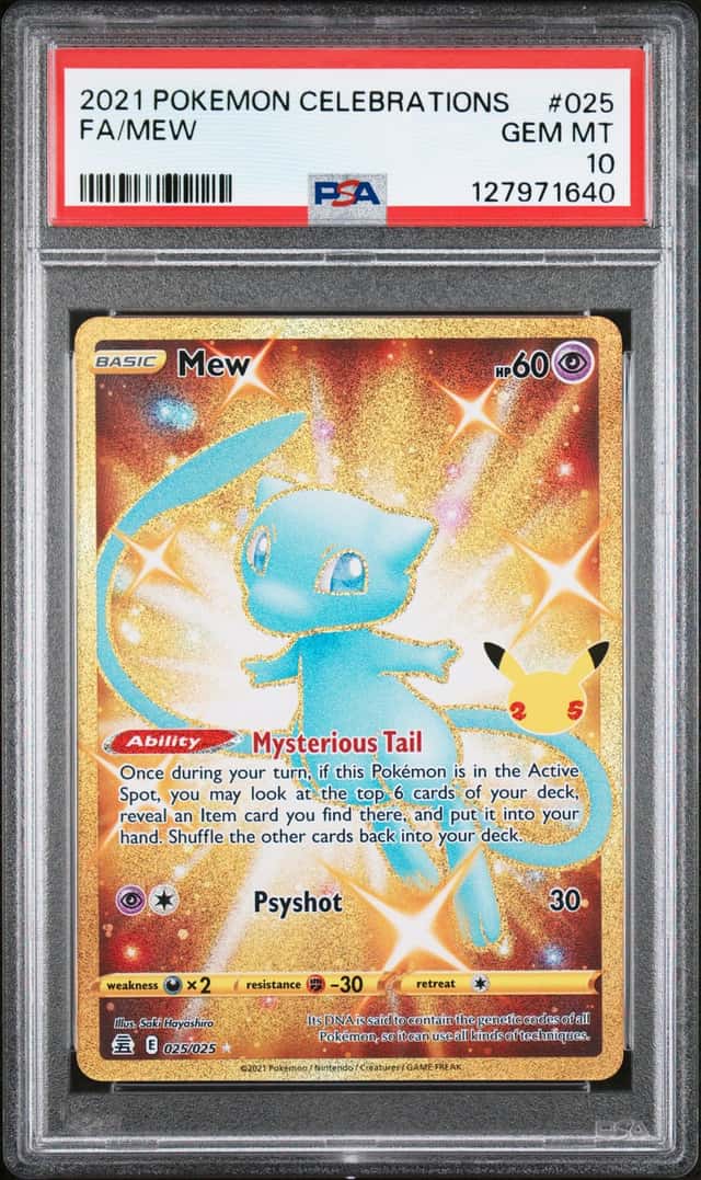 2021 Pokemon SWSH Celebrations Mew #025/025 PSA 10 GEM MINT (40)