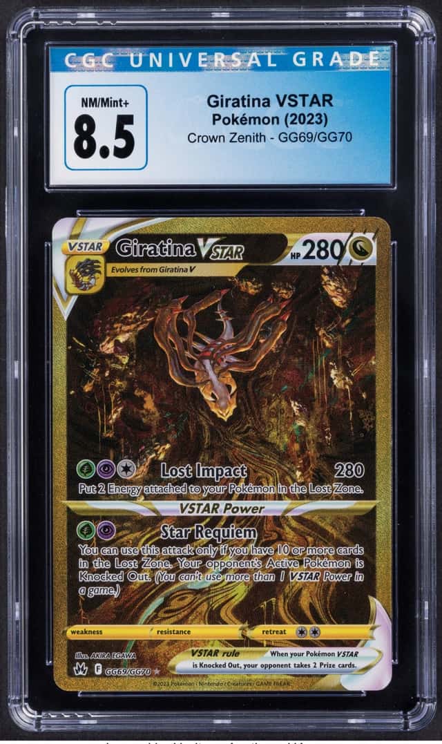 Pokémon Giratina VSTAR GG69 Crown Zenith CGC Trading...