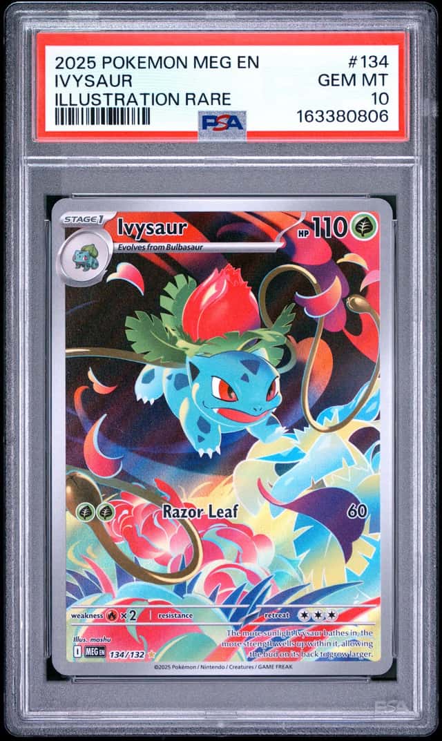 2025 Pokemon Mega Evolution Illustration Rare Ivysaur #134
