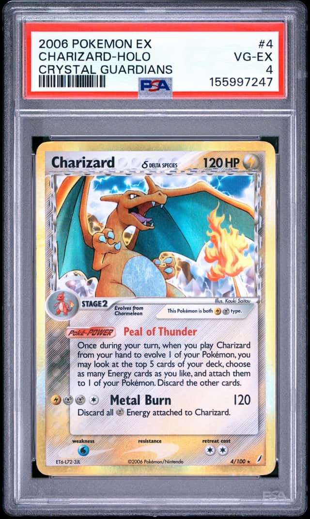 2006 Pokemon Ex Crystal Guardians Holo Charizard #4