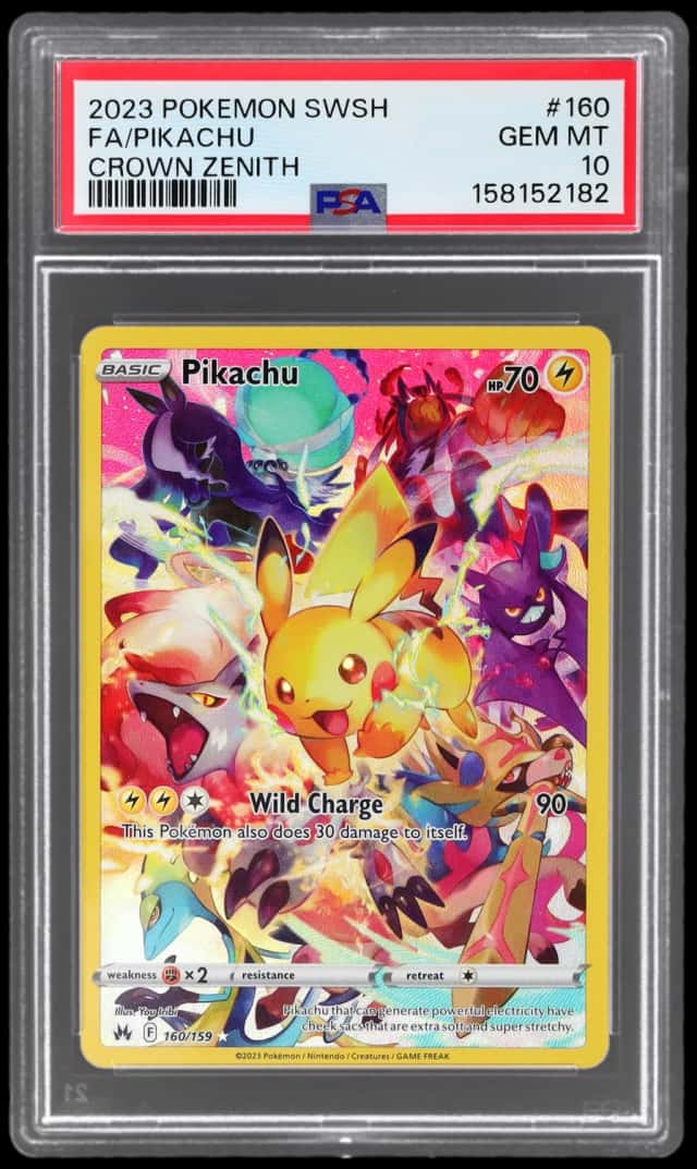 2023 Pokemon Sword and Shield Crown Zenith Pikachu #160