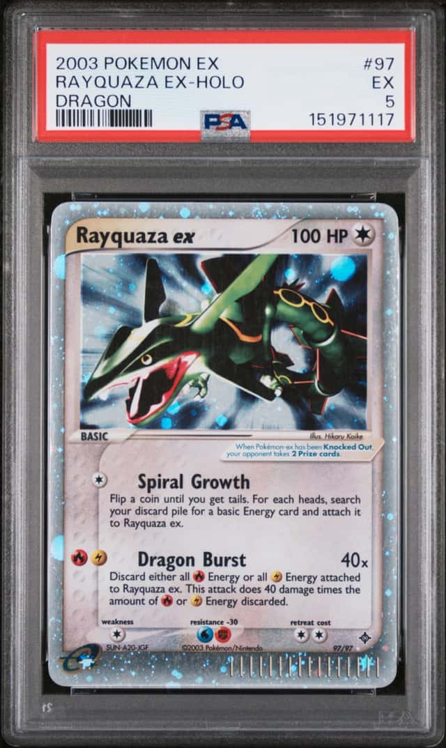Rayquaza ex Holo #97 EX Dragon 2003 Pokemon PSA 5