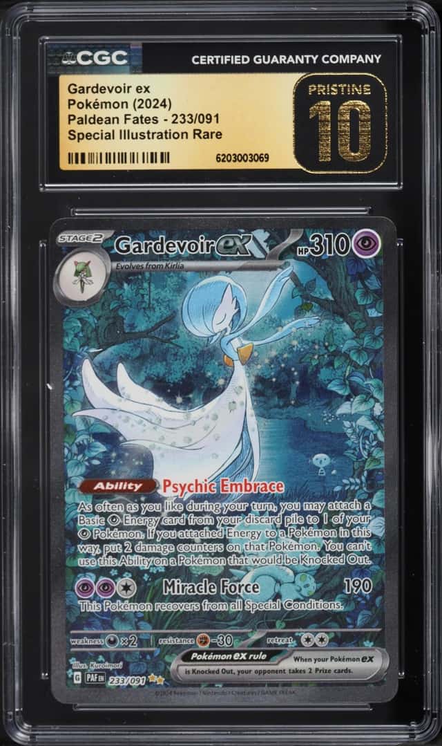 2024 Pokemon Scarlet & Violet Paldean Fates SIR Gardevoir ex #233 CGC 10 PRISTINE