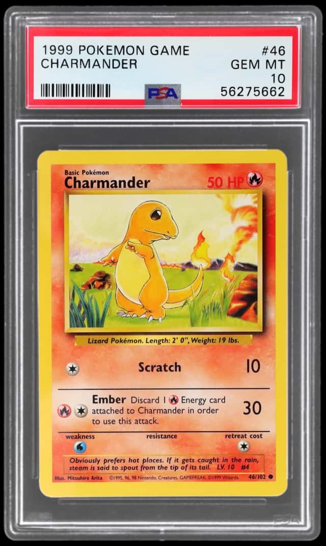1999 Pokemon Base Set Charmander #46