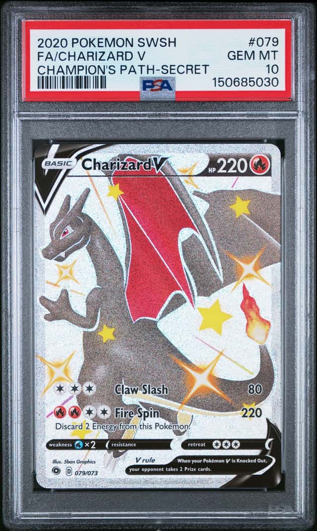 2020 Pokemon Sword & Shield Champion's Path 079 Charizard V PSA 10 150685030
