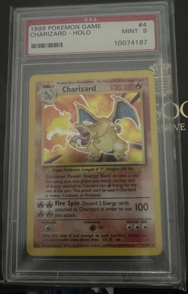 Pokemon Vintage Base Set Charizard Holo PSA 9 MINT 1999