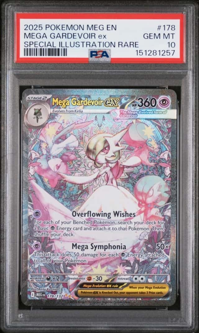 2025 POKEMON MEGA EVOLUTION SPECIAL ILLUSTRATION RARE MEGA GARDEVOIR EX PSA 10