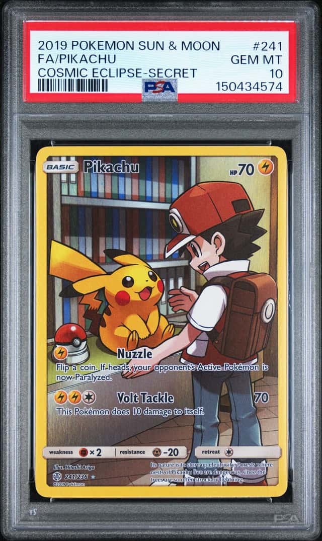 Pikachu 241/236 (Secret) Pokemon Cosmic Eclipse PSA 10