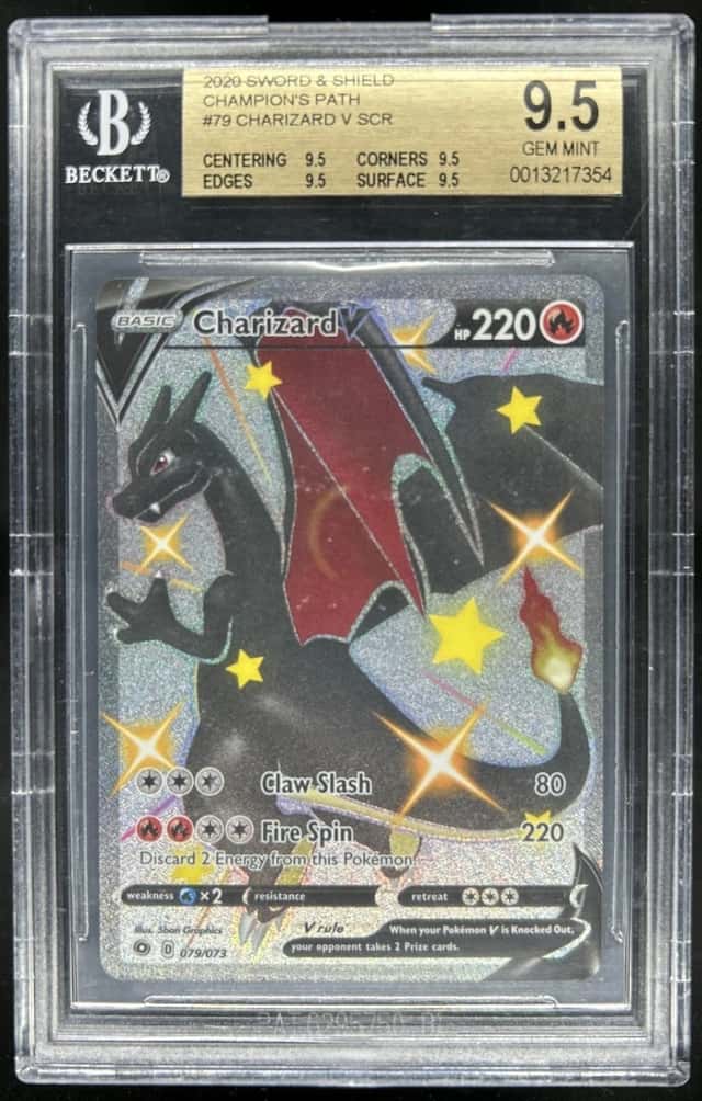 2020 Pokemon SWSH Champion's Path Charizard V Holo Full Art #079/073 BGS 9.5