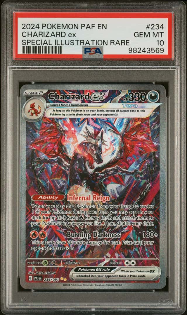 2024 Pokemon Paf En Special Illustration Rare #234 Charizard ex PSA 10 GEM MINT