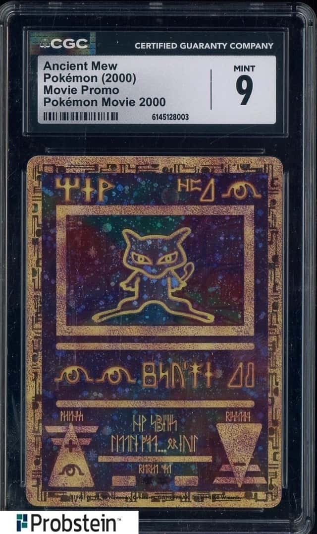 2000 Pokemon Movie Promo Ancient Mew SWIRL CGC 9 MINT