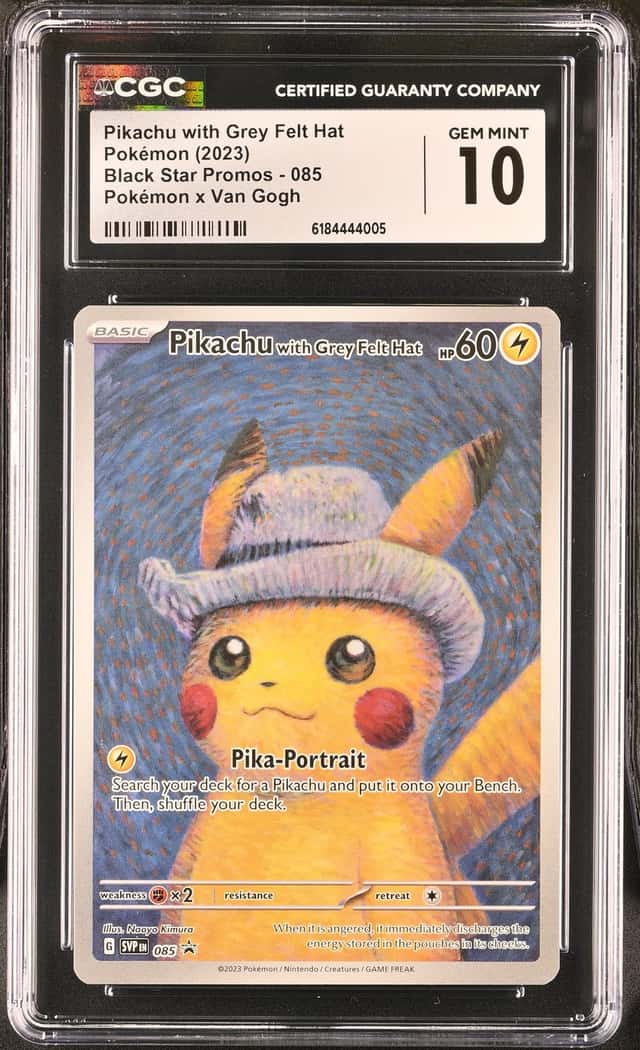 Pikachu/Grey Felt Hat