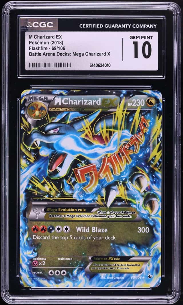 2018 Pokemon XY Flashfire Battle Arena Decks Holo M Charizard EX #69 CGC 10 GEM MINT