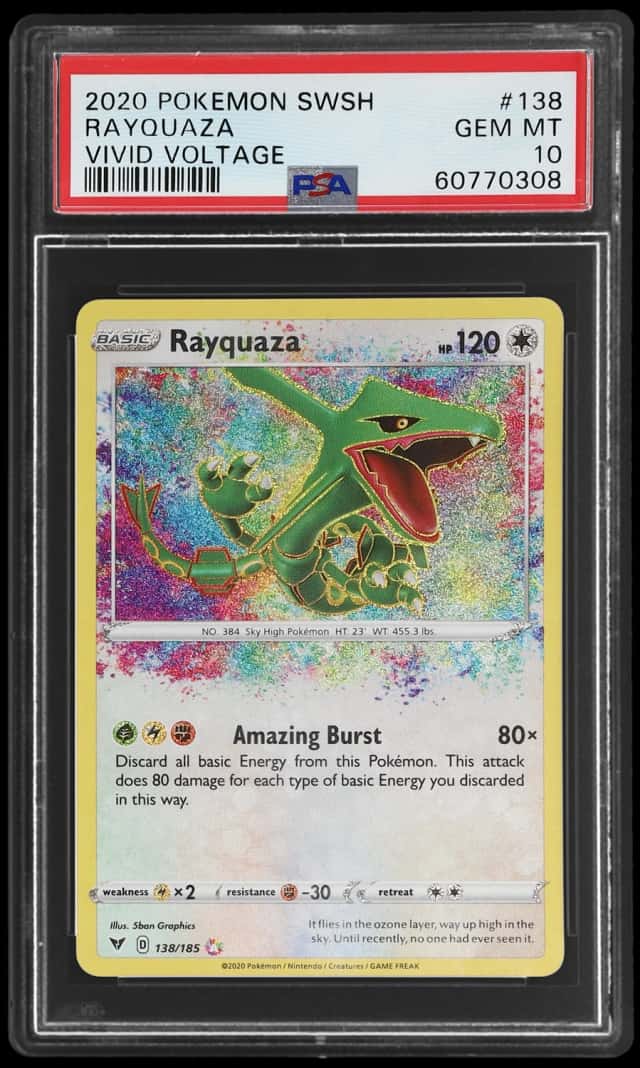 2020 Pokemon Sword and Shield Vivid Voltage Rayquaza #138