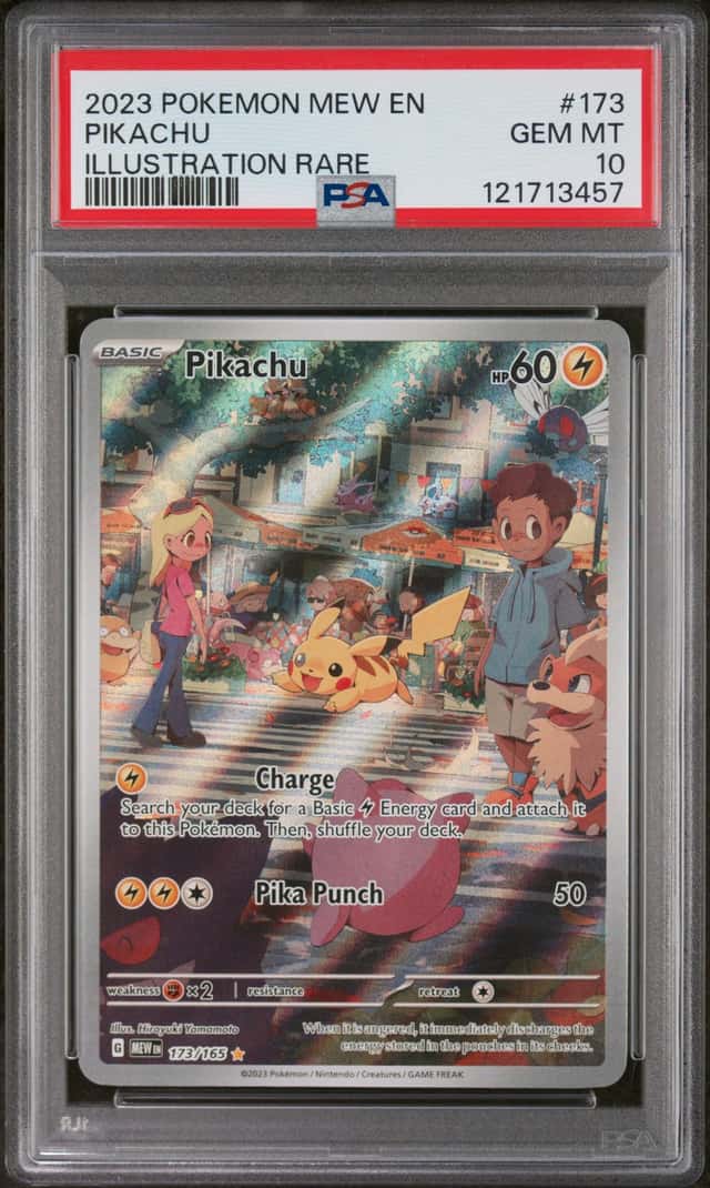 2023 Pokemon MEW EN Illustration Rare #173 Pikachu PSA 10 GEM MINT