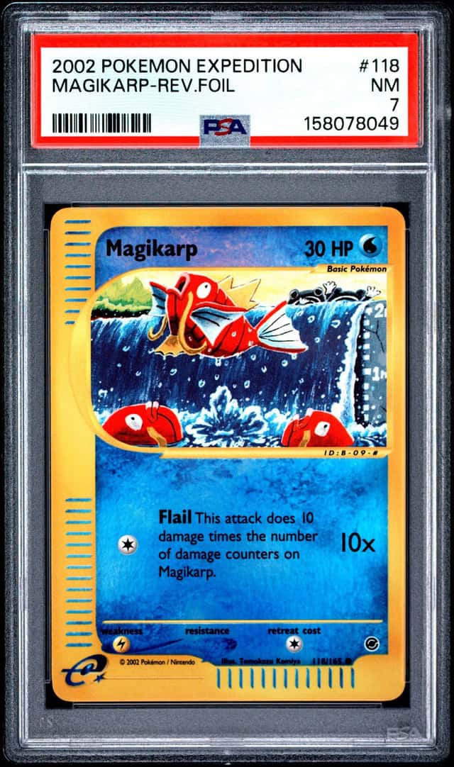 Pokemon Magikarp Reverse Holo Expedition 118/165 PSA 7