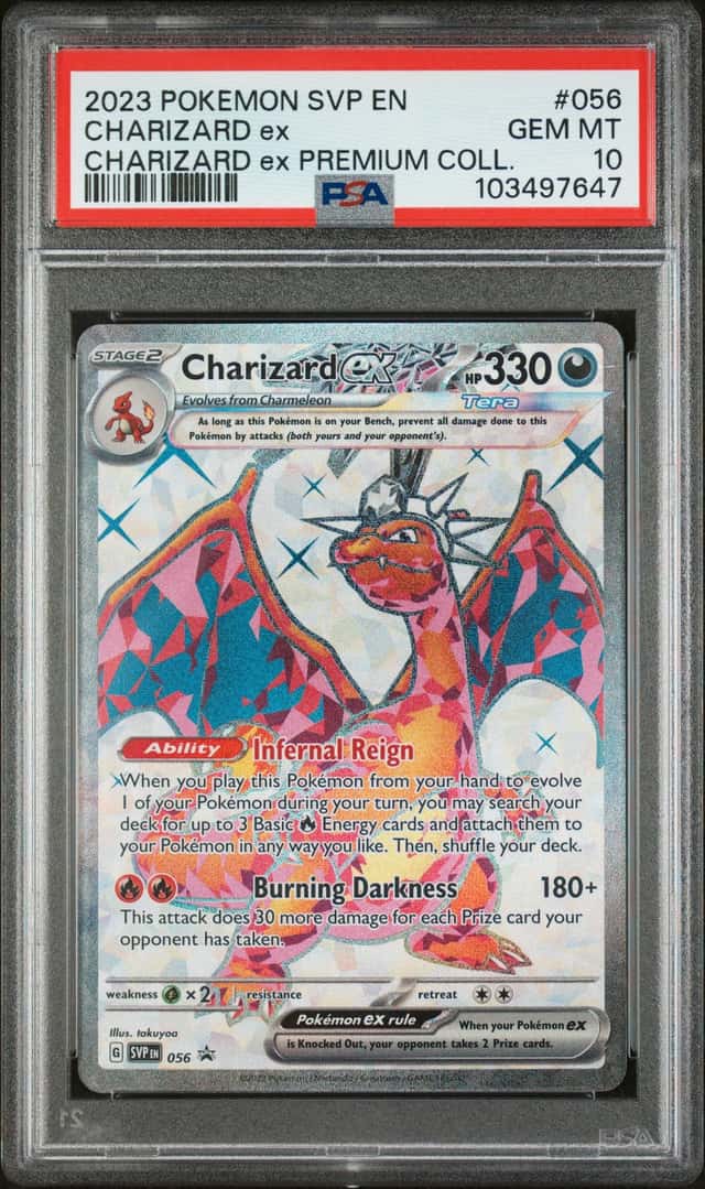 2023-25 Pokemon SV Black Star Promos Charizard ex 2023 #056 PSA 10 GEM MINT