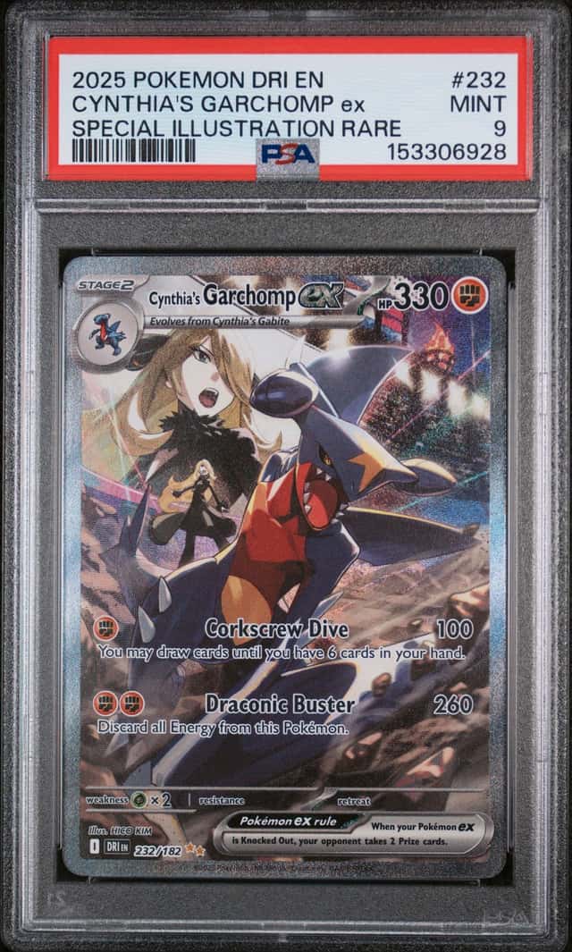 Pokemon 2025 Cynthia Garchomp EX Sir Destined Rivals #232/182